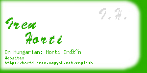 iren horti business card